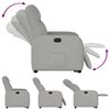 vidaXL Electric Stand up Recliner st&oacute;ll Cloud Grey Efni