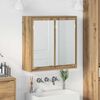 vidaXL Ba&eth;herbergisspegilsk&aacute;pa me&eth; hillu Artisan Eik 60 x 20 x 60 cm