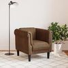 vidaXL Sofa Chair Brown Faux Suede Leather