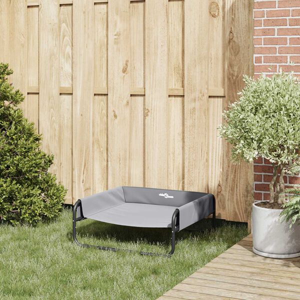 vidaXL Hundar&uacute;m Lj&oacute;sgr&aacute;r 70 x 70 x 28,5 cm St&aacute;l