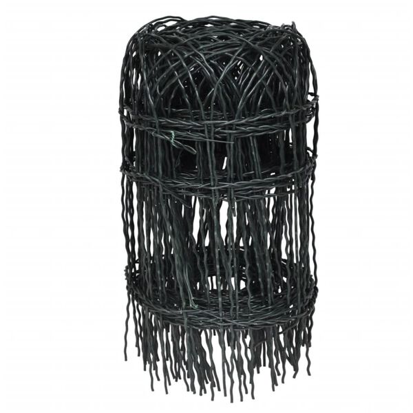 vidaXL Girðingarefni Dufthúðað Járn 25x0,4 m