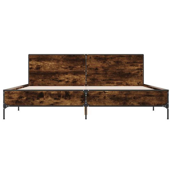 vidaXL R&uacute;mgrind &aacute;n D&yacute;nu Reykt&oacute;na Eikarlitur 200x200 cm