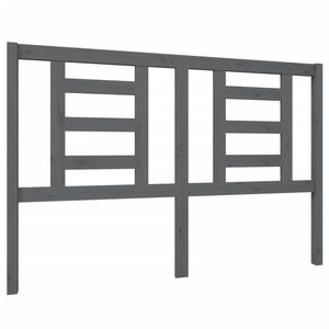 vidaXL H&ouml;f&eth;agafl fyrir R&uacute;m Gr&aacute;r 146x4x100 cm Gegnheil Fura