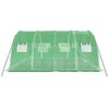 vidaXL Gróðurhús með Stálgrind Grænt 16 m² 4x4x2 m
