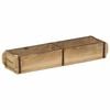 vidaXL Bakki me&eth; geymslu Br&uacute;nn 57 x 15 x 9 cm Solid endurheimt tr&eacute;