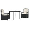 vidaXL Gar&eth;ur bor&eth;sett 5 pcs Beige og lj&oacute;sgr&aacute;r p&oacute;l&yacute;rattan