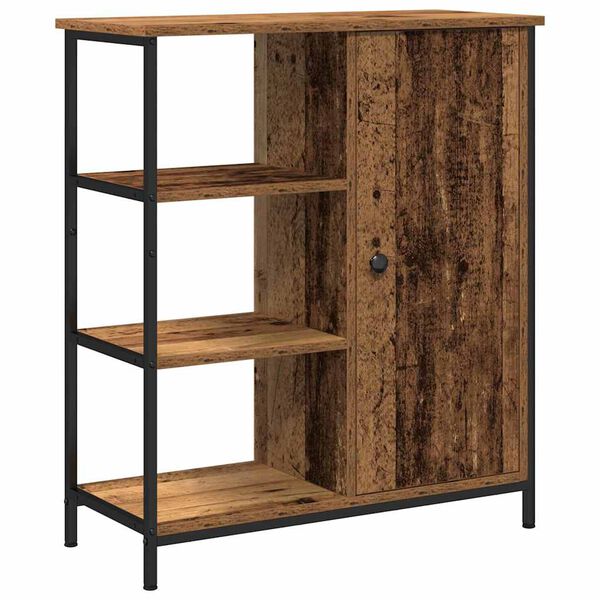 vidaXL Viðbeinteyfla Gamalt timbur 70 x 30 x 80 cm