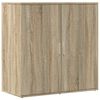 vidaXL Skenkur Sonoma Eik 79x38x80 cm Samsettur Vi&eth;ur
