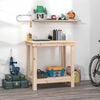 vidaXL Vinnubekkur 80x50x80 cm Gegnheil Fura