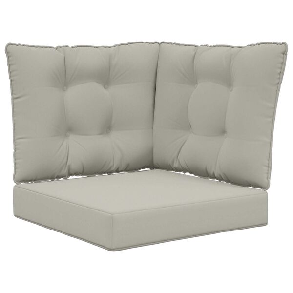 vidaXL Utandyriss&oacute;fap&uacute;&eth;i 3 pcs Gr&aacute;r P&oacute;l&yacute;ester