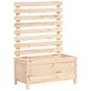 vidaXL Gr&oacute;&eth;urker me&eth; Rekki 79x39,5x114 cm Gegnheil Fura