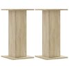 vidaXL Pl&ouml;ntustandar 2 stk Sonoma Eik 30x30x60 cm Samsettur Vi&eth;ur