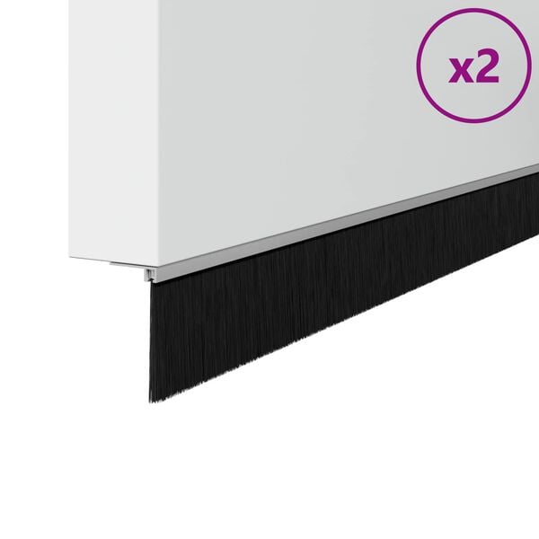 vidaXL Sj&aacute;lfklemmdu hur&eth;arbrosseglin 2 pcs Silfur 100 cm &Aacute;lblenda