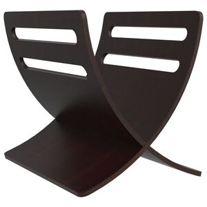 vidaXL Tímaritagrind úr Við Frístandandi Brún