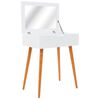 vidaXL Snyrtibor&eth; me&eth; Spegli MDF 60x40x75 cm
