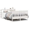 vidaXL R&uacute;mgrind &aacute;n D&yacute;nu Hv&iacute;t 160x200 cm Gegnheil Fura