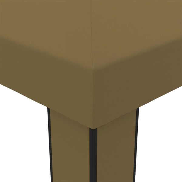 vidaXL Lystiskáli með Tvöföldu Þaki 3x6 m Mógrár 180 g/m²