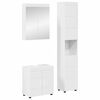 vidaXL Ba&eth;herbergismublasett TULUM 3 pcs H&aacute;gloss hv&iacute;tur