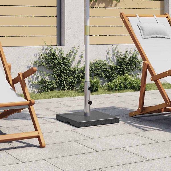 vidaXL Sólhlífarstandur Granít 30 kg Ferhyrndur Svartur