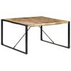 vidaXL Bor&eth;stofubor&eth; 140x140x75 cm Gr&oacute;fur Mang&oacute;vi&eth;ur