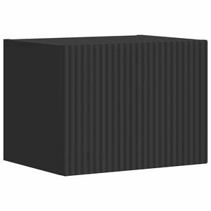 vidaXL Sj&oacute;nvarpsveggsk&aacute;pur Svartur 60 x 31 x 29.5 cm Samsettur vi&eth;ur