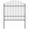 vidaXL Gar&eth;gir&eth;ing Woerden me&eth; Spj&oacute;ttoppi &uacute;r St&aacute;li 170x175 cm Sv&ouml;rt