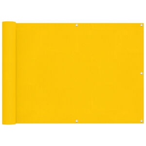 vidaXL Bakar&iacute; Skj&aacute;r Gulur 75 x 200 cm PU h&uacute;&eth;a&eth; Oxford alu