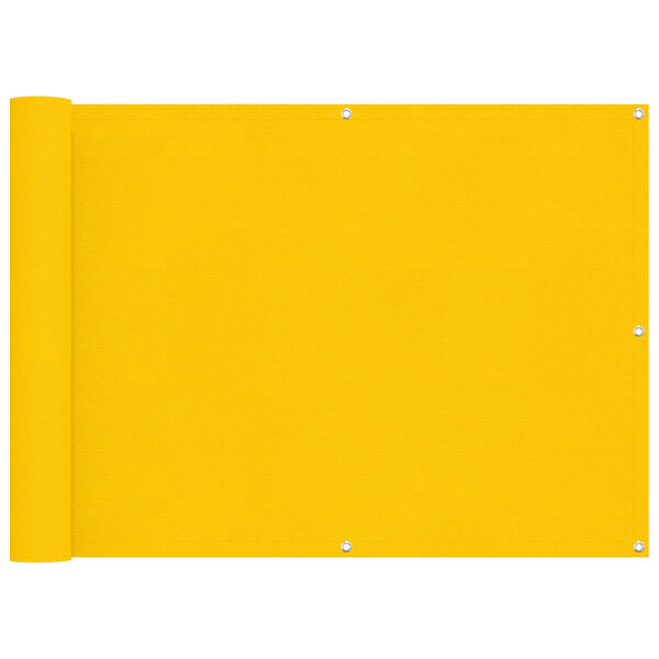 vidaXL Bakar&iacute; Skj&aacute;r Gulur 75 x 200 cm PU h&uacute;&eth;a&eth; Oxford alu