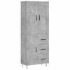 vidaXL H&aacute;r Sk&aacute;pur Steypugr&aacute;r 69,5x34x180 cm Samsettur Vi&eth;ur