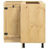 vidaXL Cabinet SKI Hunangsbjartur 60 x 32 x 40 cm Solid furuhikk
