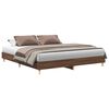 vidaXL R&uacute;mgrind Engin d&yacute;na Br&uacute;n Eik 200x200 cm Hanna&eth;ur vi&eth;ur