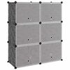 vidaXL Sk&oacute;grind Sv&ouml;rt 84,5x31x93,5 cm PP
