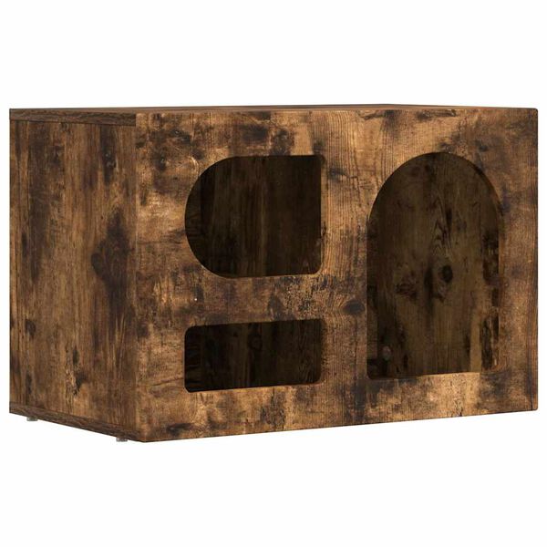 vidaXL Sj&oacute;nvarpssk&aacute;pur Rau&eth;-eik 60 x 35 x 40 cm Samsettur vi&eth;ur