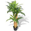 vidaXL Gerviplanta Drekatr&eacute; me&eth; Bl&oacute;mapotti 100 cm Gr&aelig;n