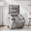 vidaXL Electric Stand up Recliner st&oacute;ll Cloud Grey Efni
