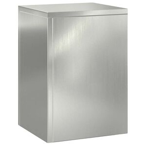 vidaXL Bl&oacute;mastandur 3 pcs Silfur Sinkh&uacute;&eth;a&eth; st&aacute;l