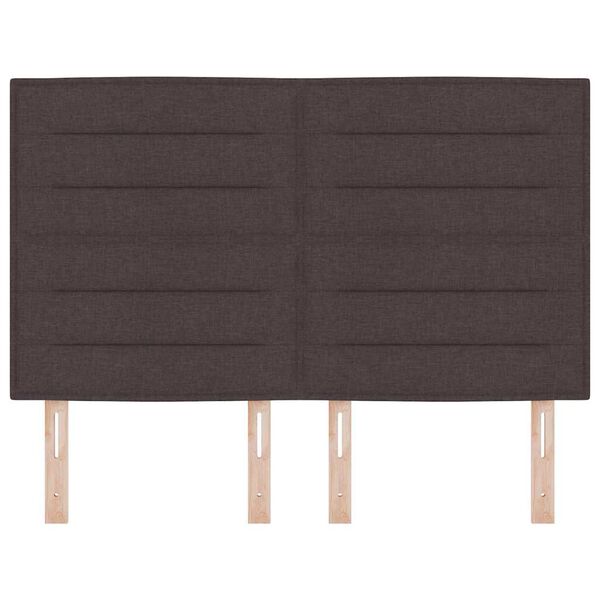 vidaXL H&ouml;f&eth;agafl me&eth; h&ouml;fu&eth;gafl D&ouml;kk br&uacute;nt 160 cm Gervile&eth;ur