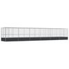 vidaXL St&oacute;rt Fuglab&uacute;r me&eth; Framlengingu Silfurlita&eth; 1246x207x212cm St&aacute;l