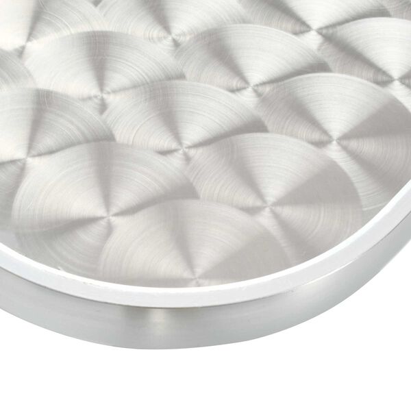 vidaXL bor&eth; Silfur Aluminium og plast