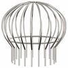 vidaXL &THORN;akrennu laufv&ouml;rn 2 pcs Silfur 160 mm Ry&eth;fr&iacute;tt St&aacute;l