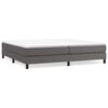 vidaXL R&uacute;mgrind me&eth; Springfj&ouml;&eth;rum Gr&aacute;tt 200x200 cm Gervile&eth;ur