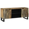 vidaXL TV einingar Br&uacute;nn 105 x 33 x 46 cm Samsettur vi&eth;ur