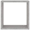vidaXL Wall Cube Hillur 4 stk Grey Sonoma 30x15x30 cm