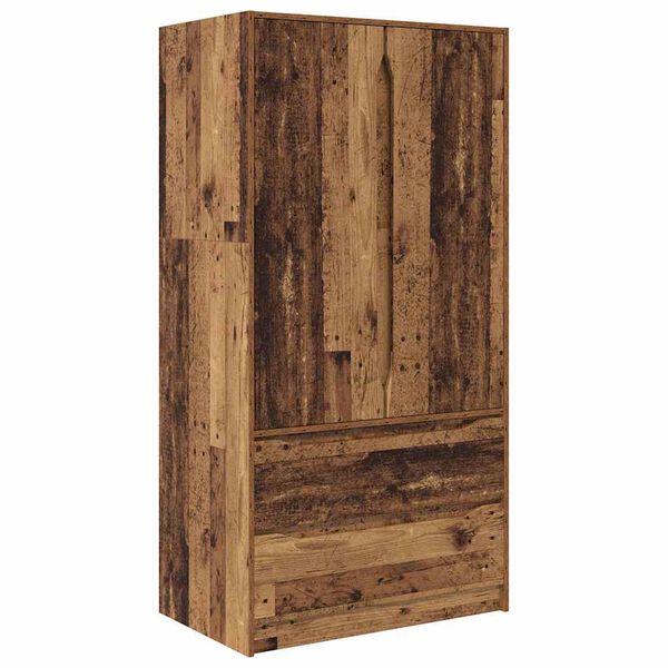 vidaXL Cabinet me&eth; hur&eth; Gamalt timbur 79,5 x 49 x 156 cm Verkefnavi&eth;ur