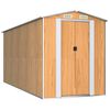 vidaXL Gar&eth;sk&uacute;r Lj&oacute;sbr&uacute;nt 192x440x223 cm Sinkh&uacute;&eth;a&eth; St&aacute;l