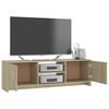800282 vidaXL TV Cabinet Sonoma Oak 120x30x37,5 cm Chipboard