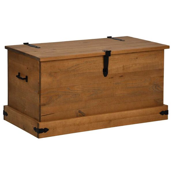 vidaXL Geymslukista HALDEN 91x48x47 cm Solid Wood Furu