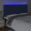 vidaXL LED h&ouml;fu&eth;gafl Bl&aacute;tt 200x5x118/128 cm Efni