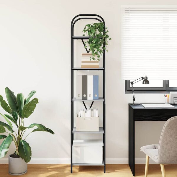 vidaXL Hilla Gr&aacute;r Sonoma 40 x 30 x 183 cm Samsettur vi&eth;ur