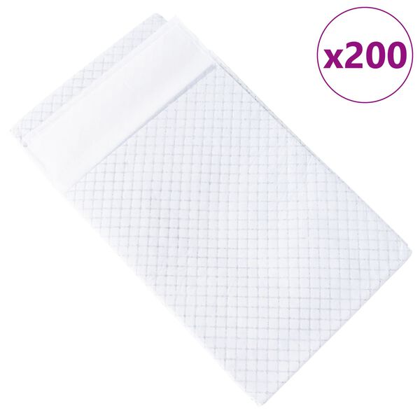 vidaXL Efnish&aacute;&eth; hundap&uacute;&eth;i 200 pcs Svartur og Hv&iacute;tt 120 x 80 cm